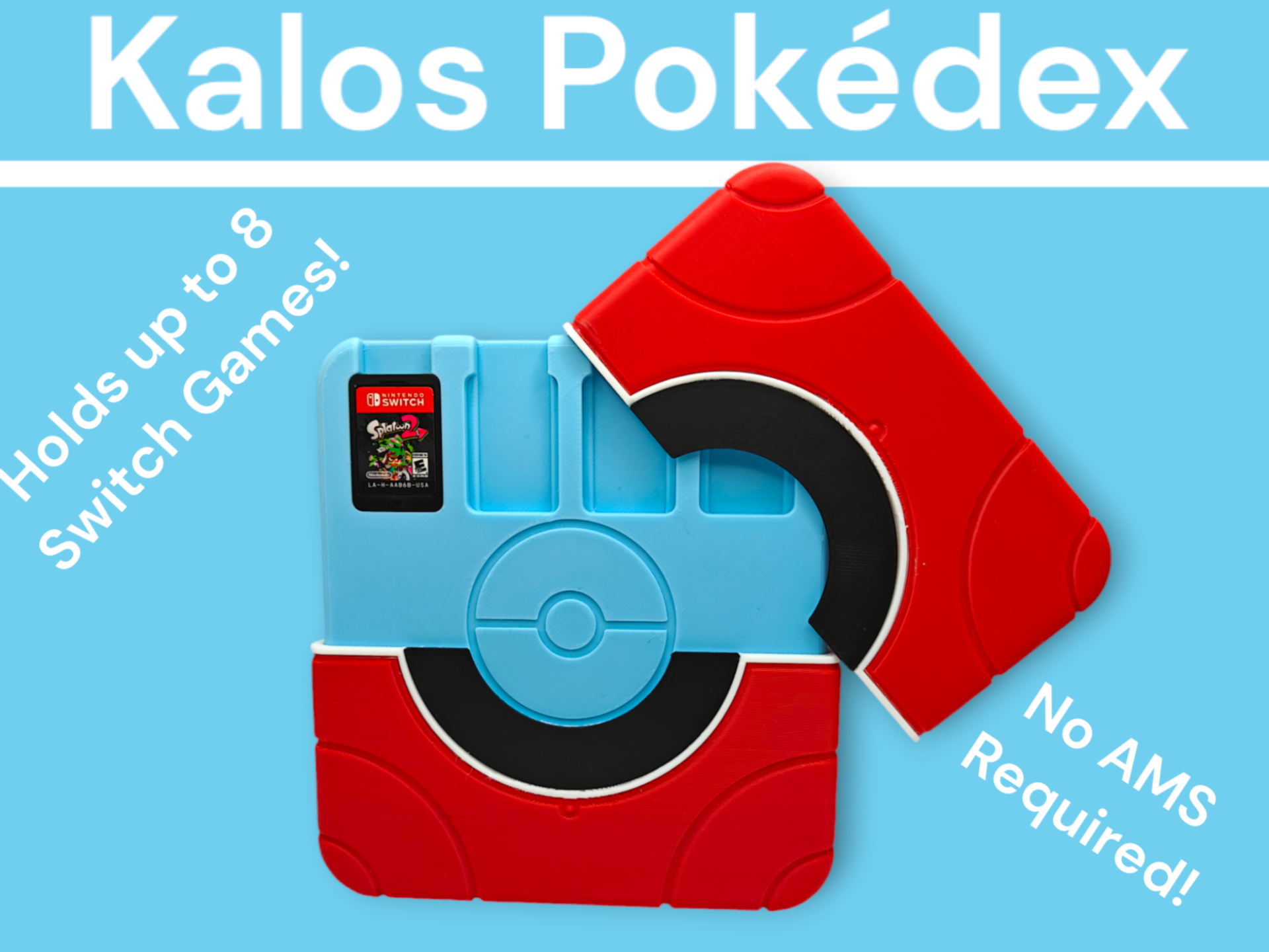 Kalos Pokédex Switch Game Holder