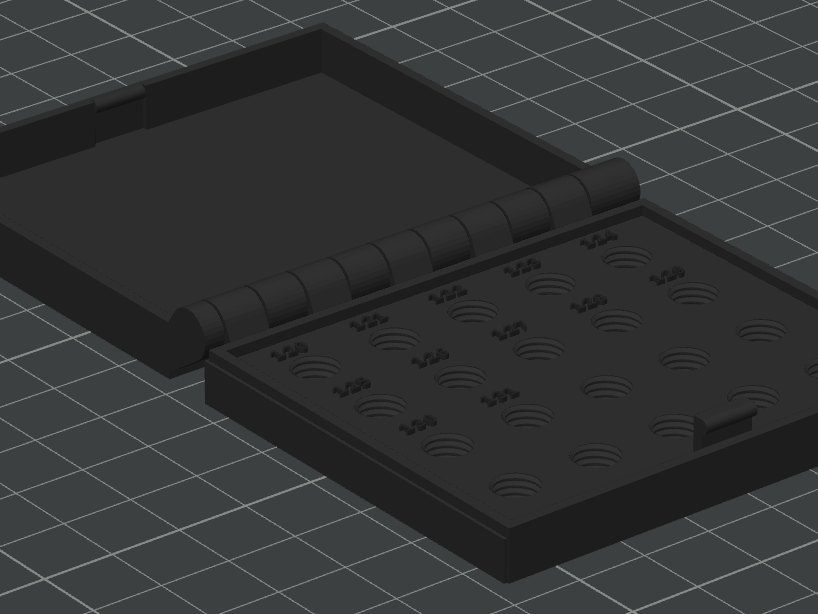 Rotax max organizer box with threads