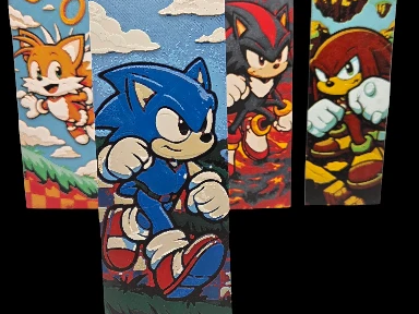 Sonic the Hedgehog 50mm x 150mm Bookmark