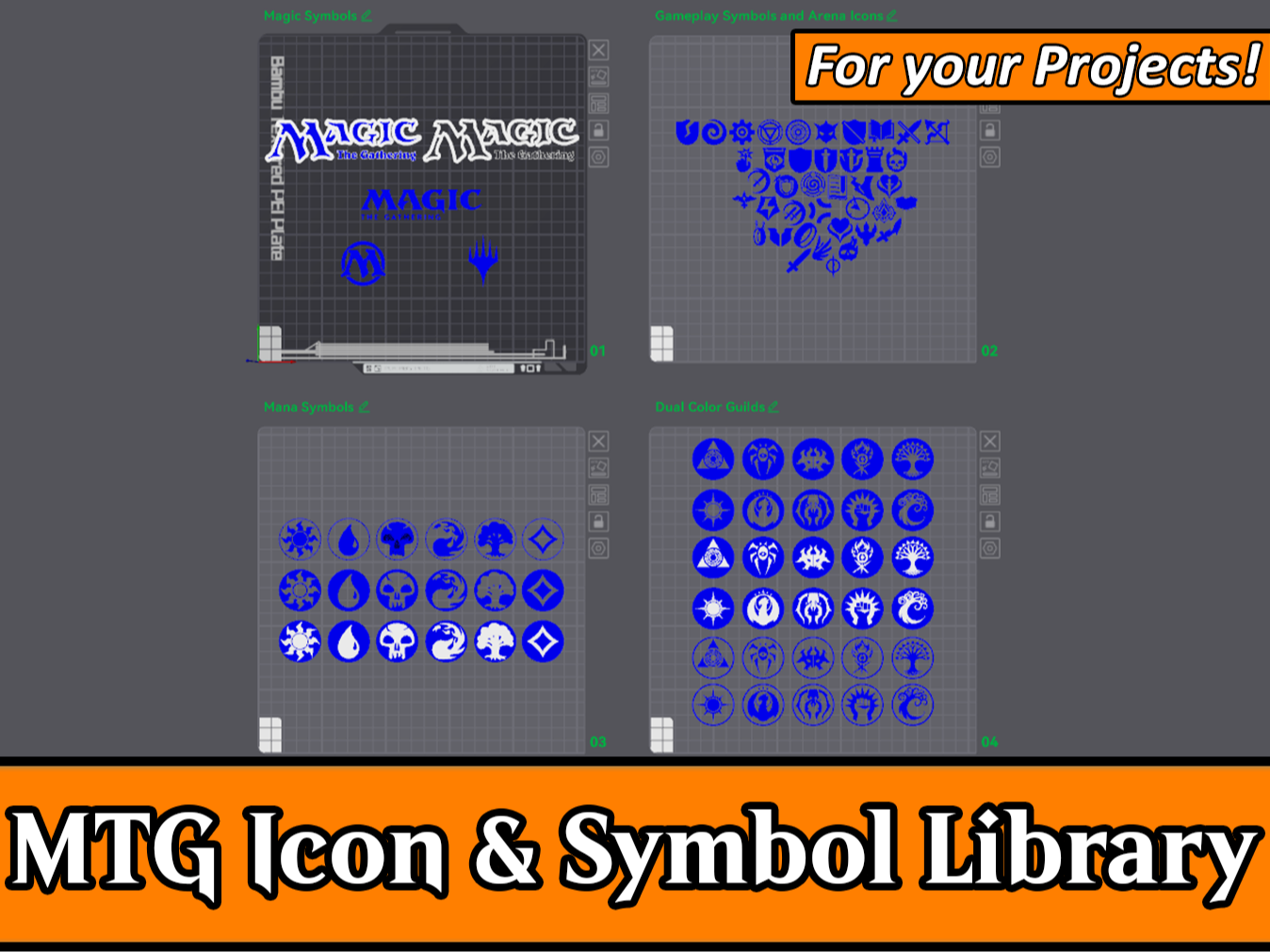 Magic the Gathering Icon & Symbol Library - MTG