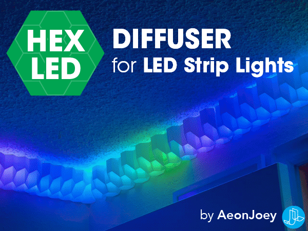 HEX Diffuser Molding/Covers for LED Strip Lights