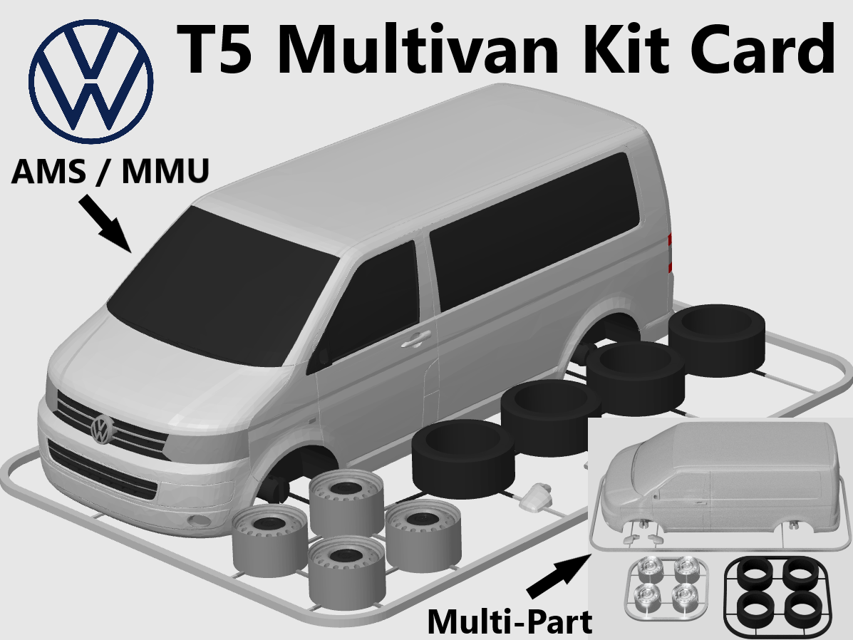 VW T5 Transporter / Multivan Bus Kit Card