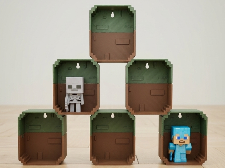 Minecraft Display Stand for Kinder Joy Funko Pops