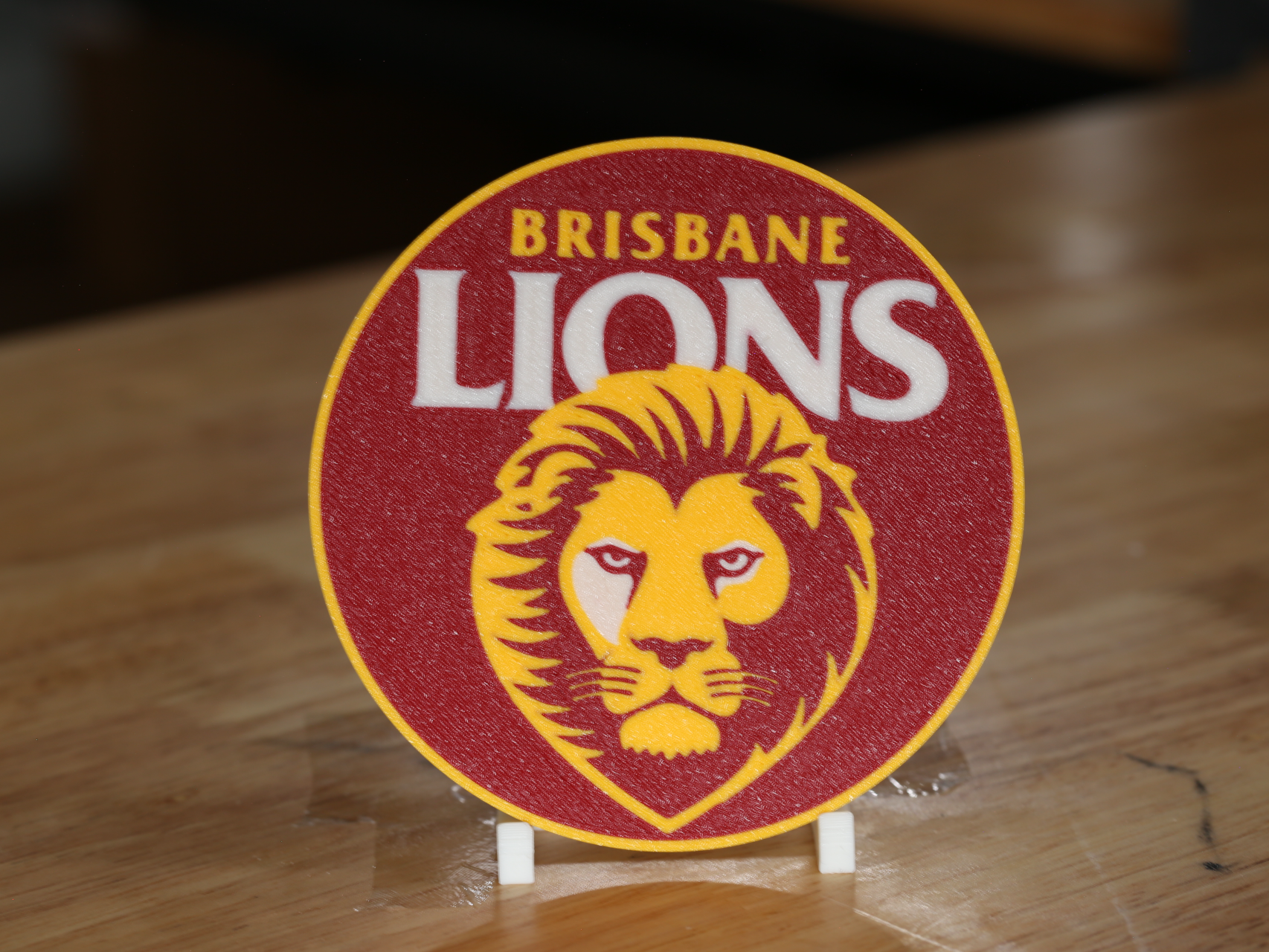 Brisbane Lions AFL Round Football Team Coaster