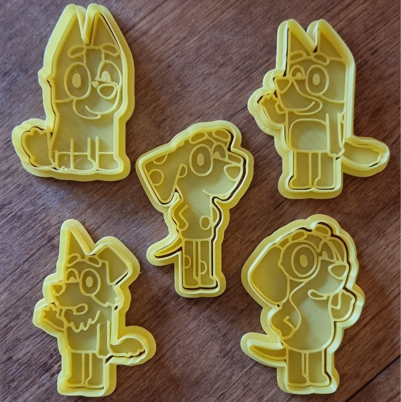 Bluey Cookie Cutter Set – Set of 5  (Set 1)