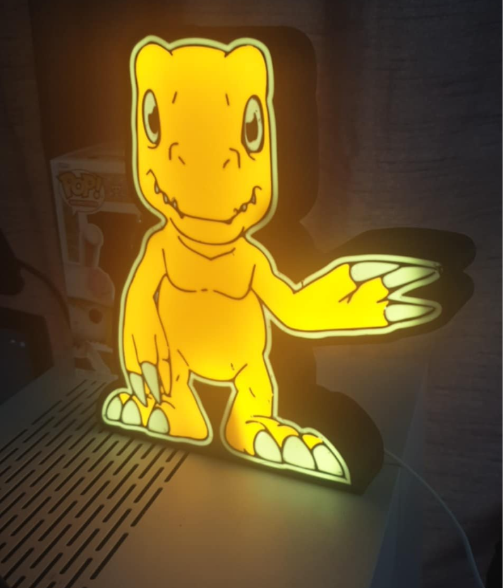 Agumon Light box