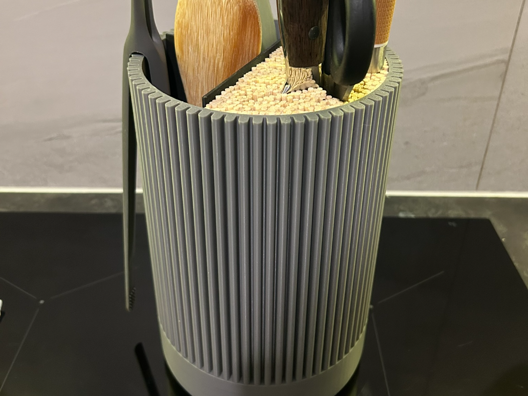 Knife block kitchen organizer