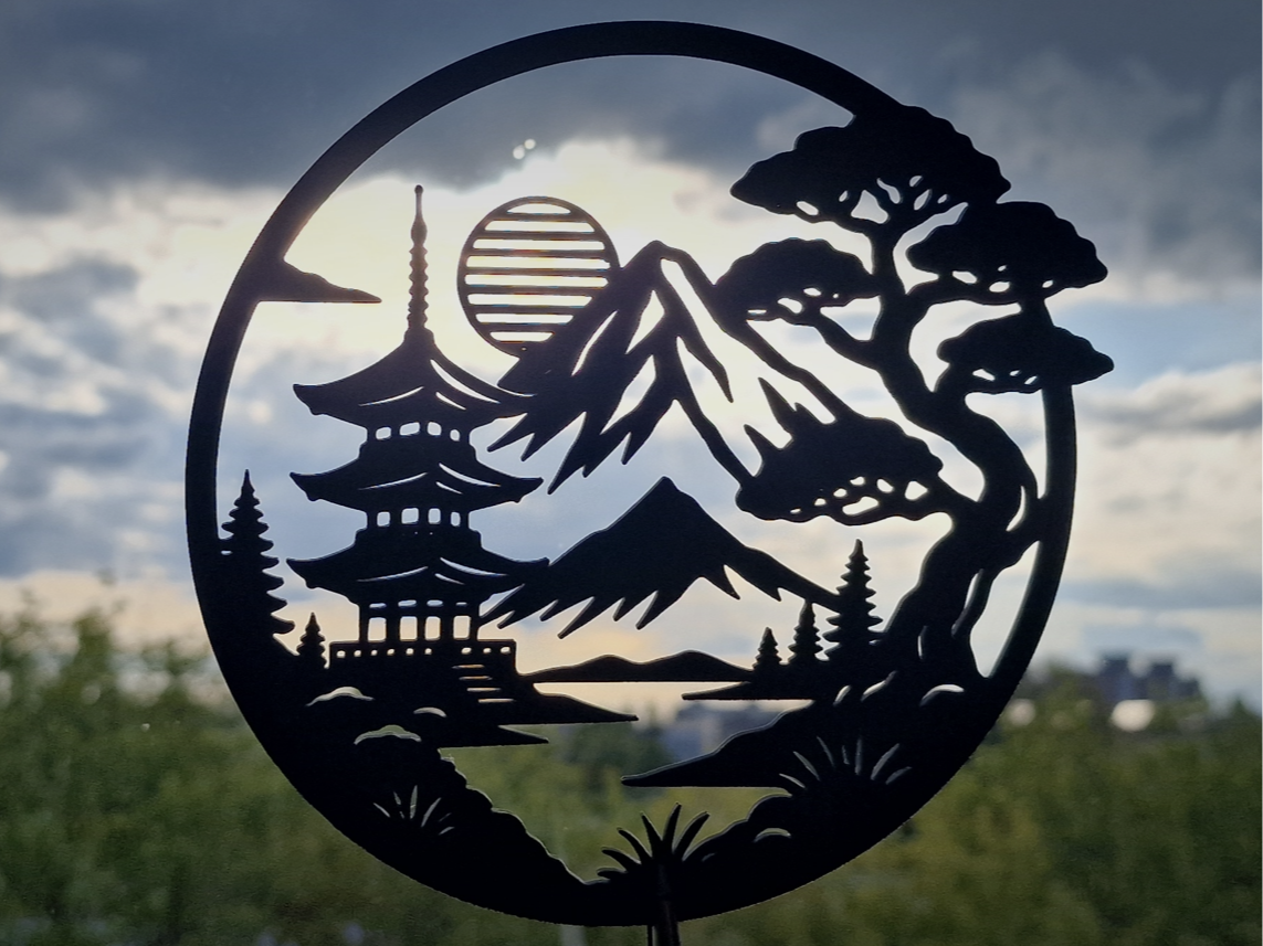 A Japanese-inspired landscape