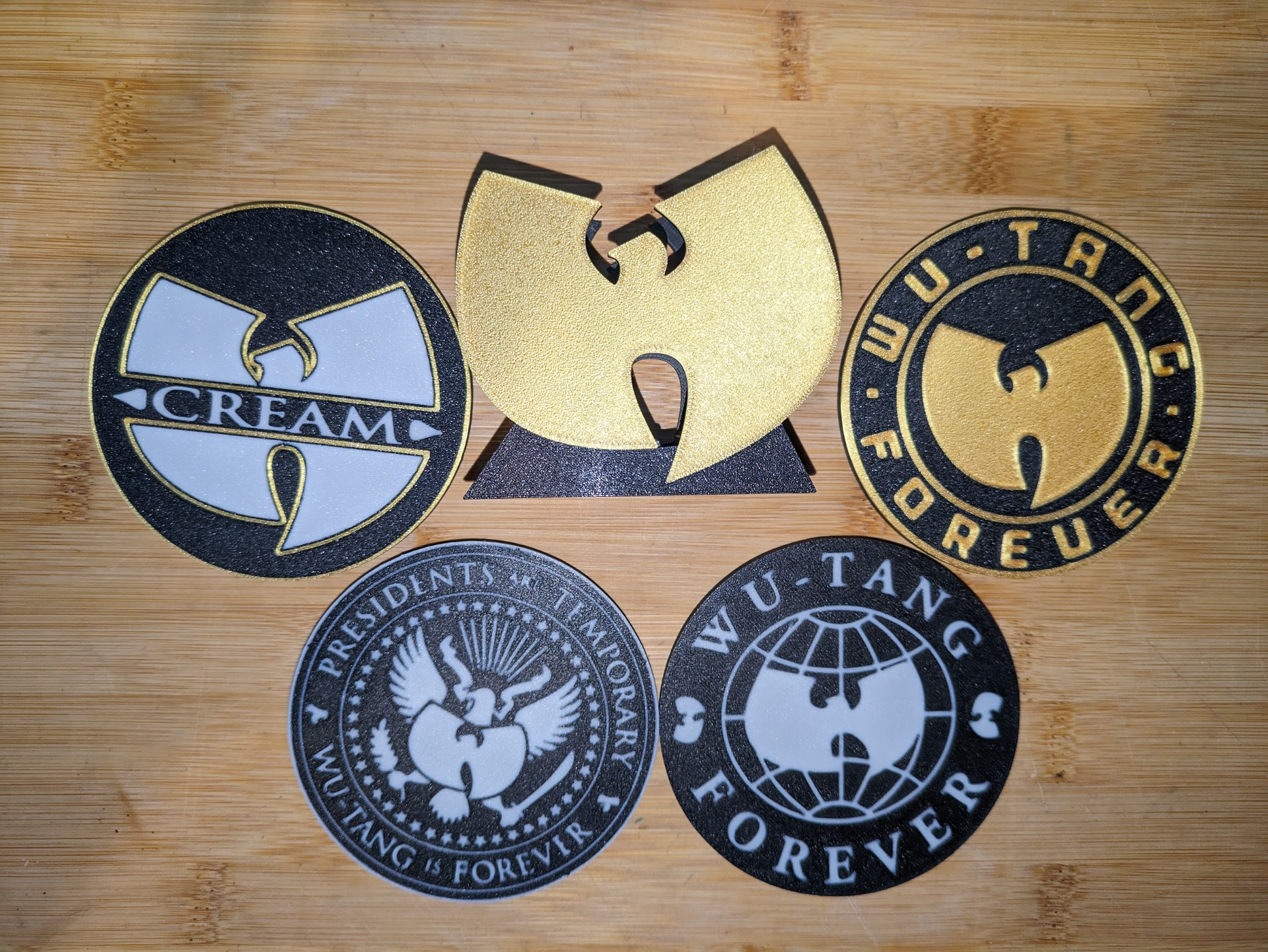 wu tang coasters with stand