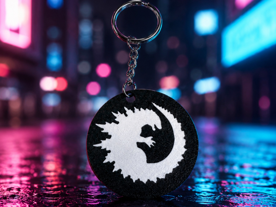 Godzilla Coin keychain