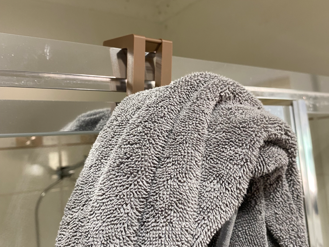 over shower towel hanger