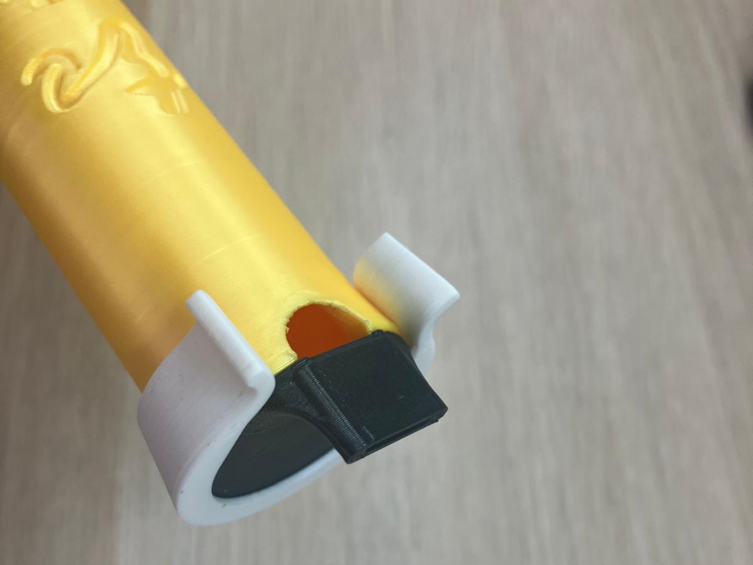 Embouchure flûte Xiao : Fixation sans scotch