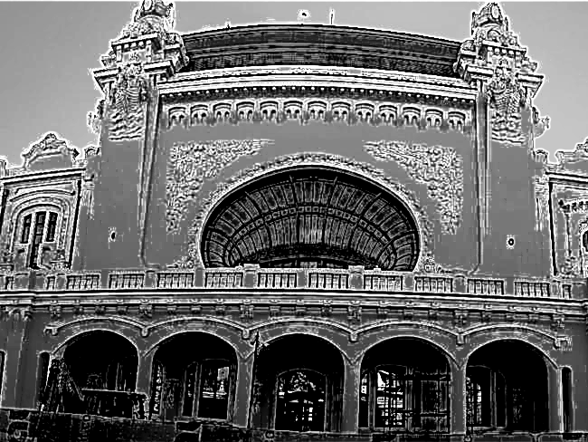 Constanta Casino 3D Bas-Relief | Romanian Landmark