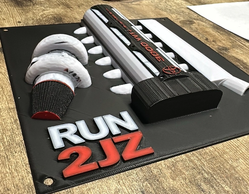 2jz engine wall art