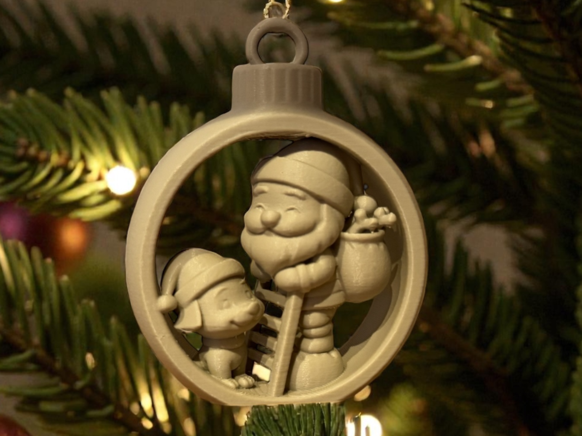 Santa’s Helper Pup Ornament