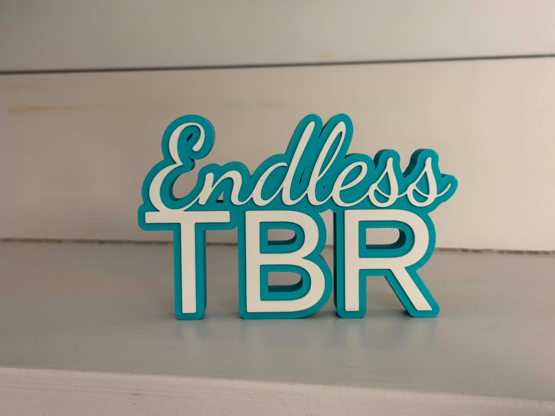 Endless TBR Shelf Sign