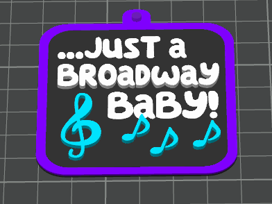 Broadway Baby Keyring