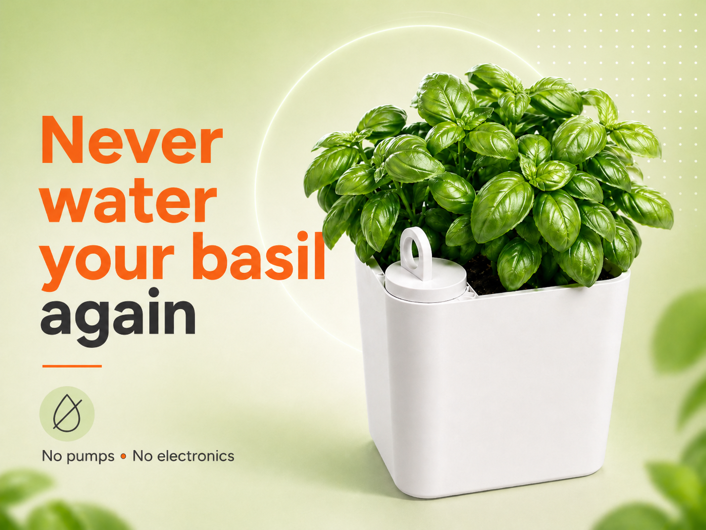 Self Watering Basil Planter