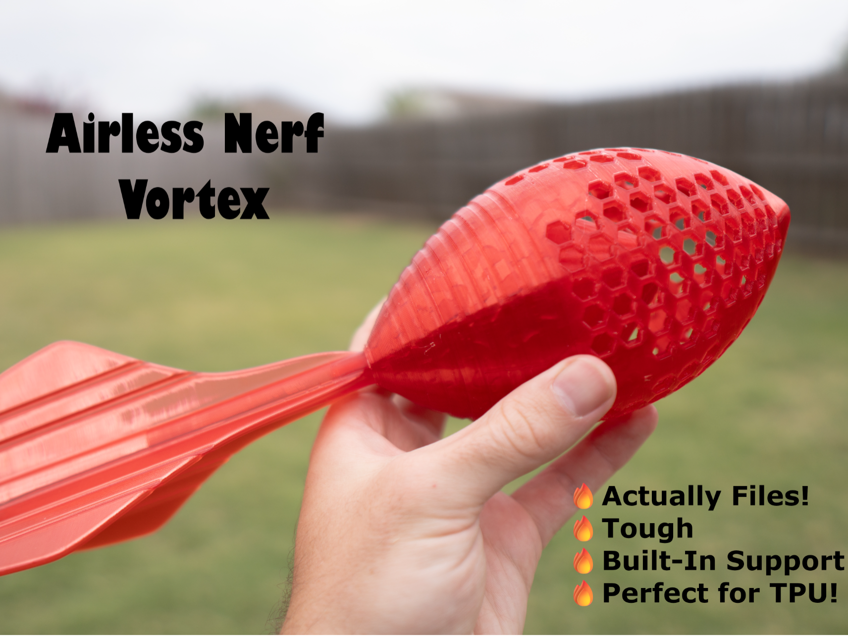 Airless Nerf Vortex - One that flies!