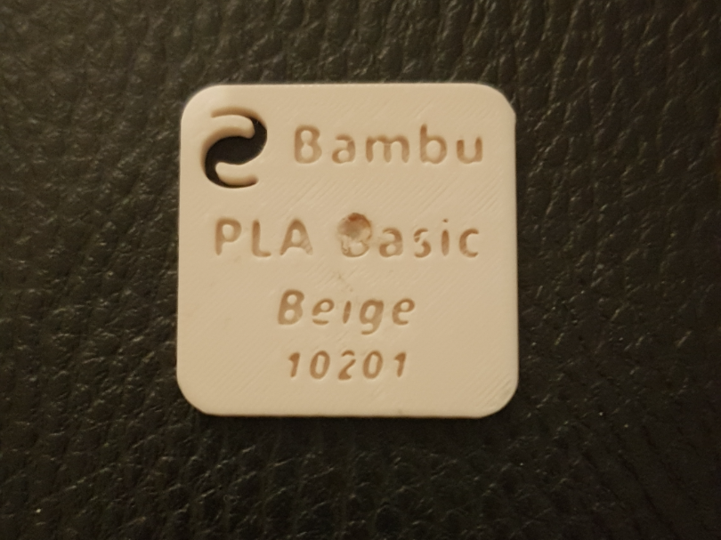 Échantillon filament Bambu PLA Basic Beige (10201)