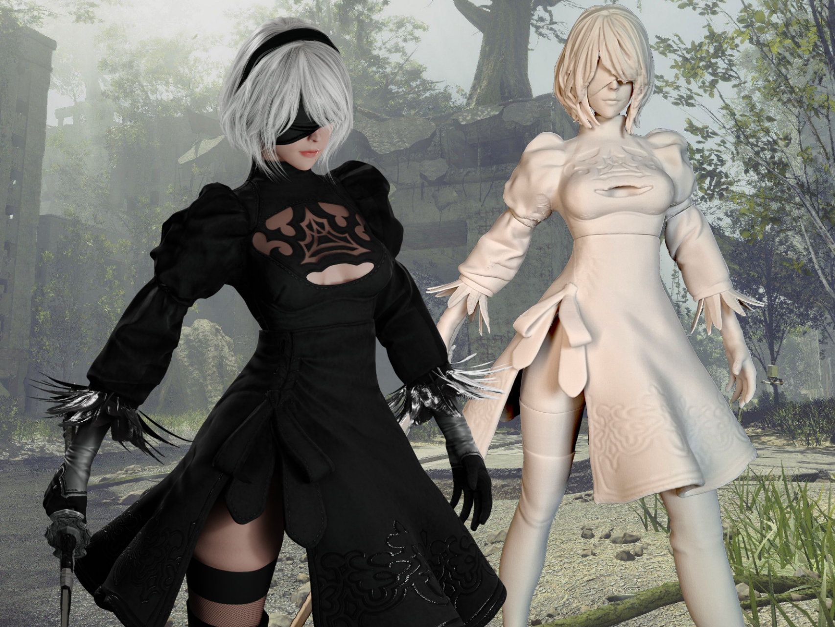YoRHa No. 2 Type B aka 2B - Nier Automata