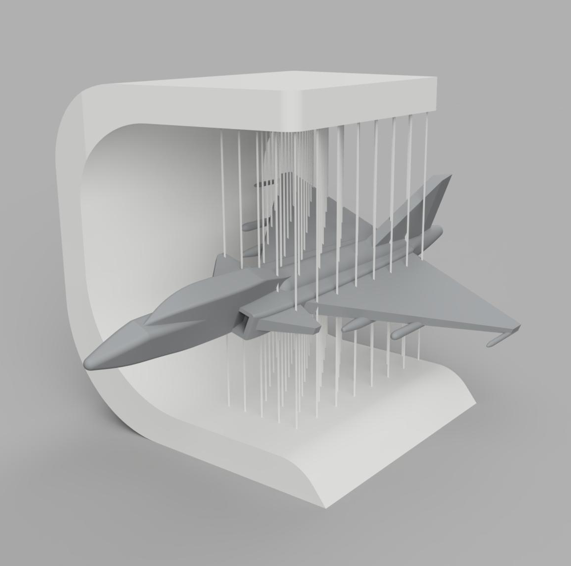 Jet Fighter Suspended Desktop
