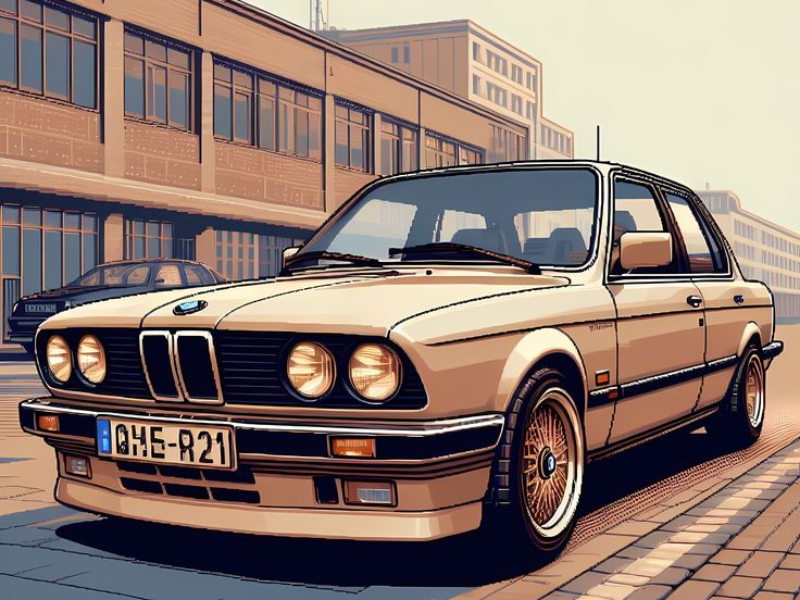 BMW Oldtimer hueforge