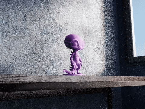 Blue Alien Chibi – Stylized Extra-Terrestrial