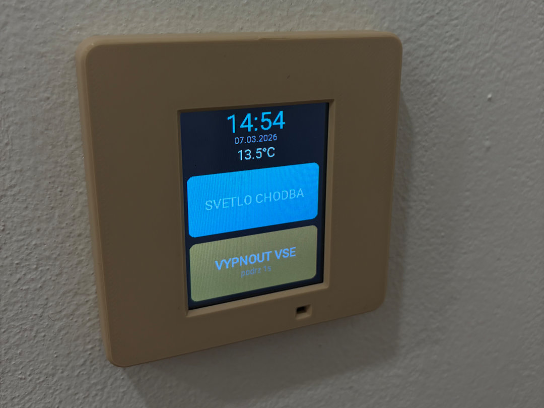 ESP32 Touch Display Wall Switch Cover - 85x85mm