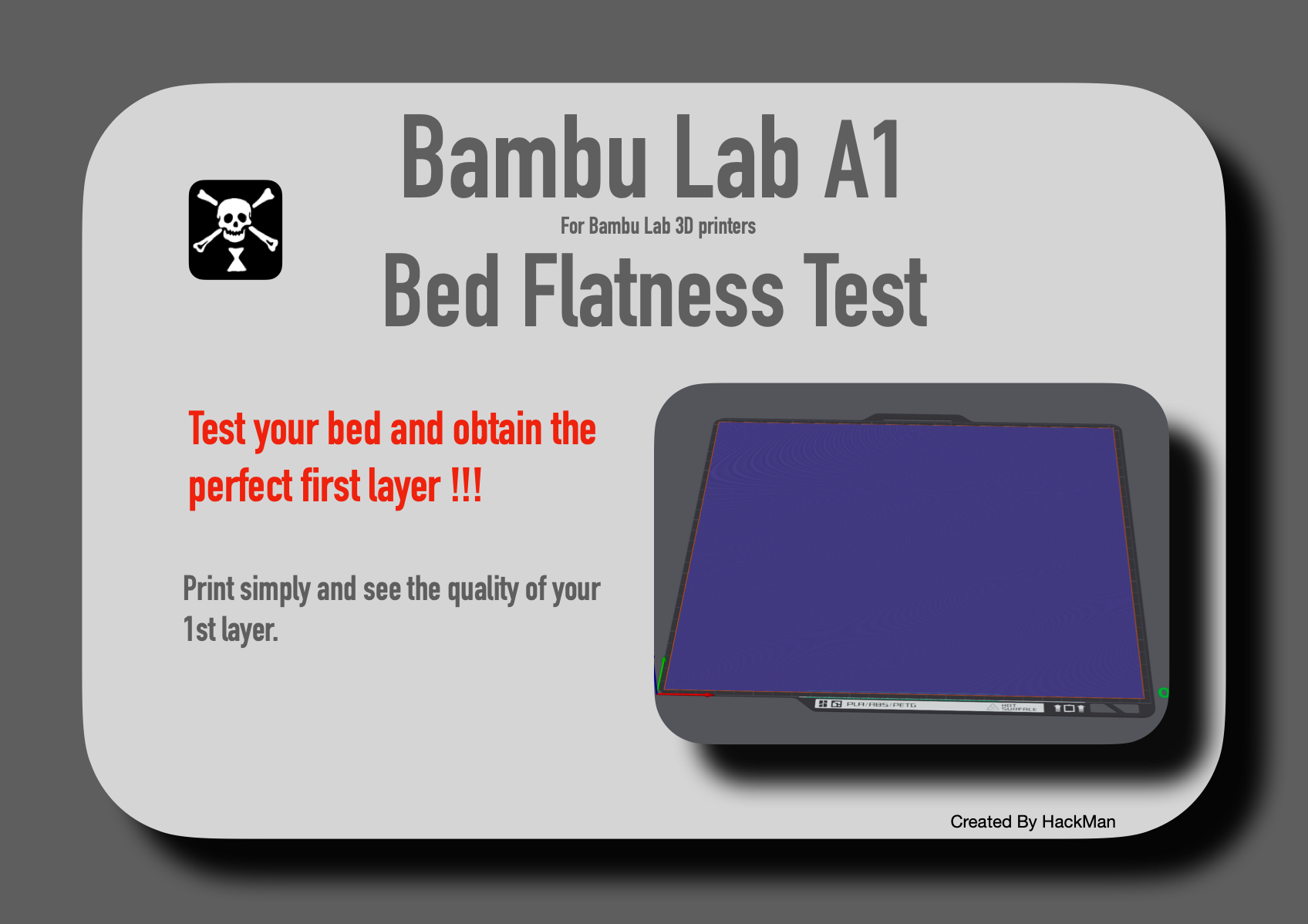 A1 Bed flatness test - A1 床身平整度测试