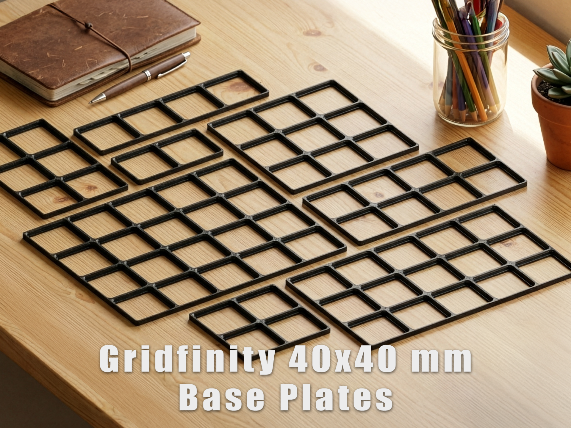 Gridfinity 40x40 mm – Base Plates