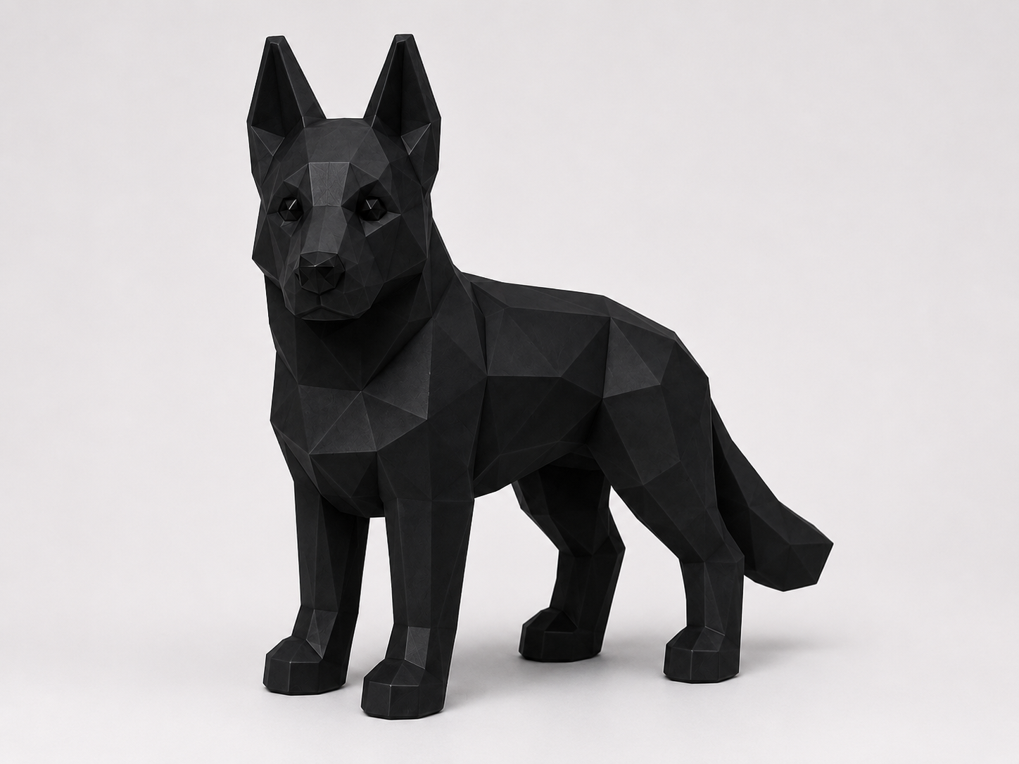 German Shepherd decorative statue.