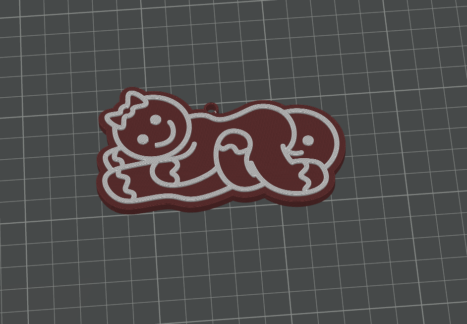 Gingerbread decoration in 69 position