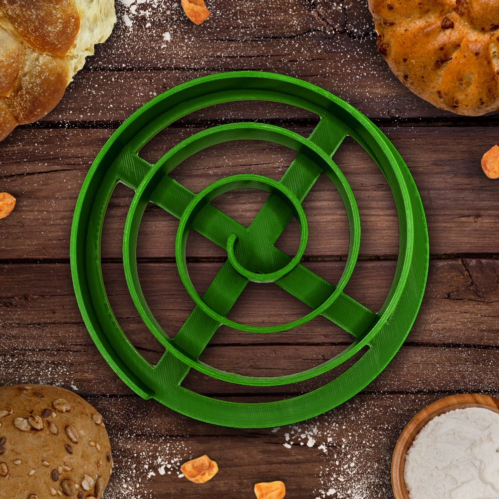 Kaiser roll spiral cutter