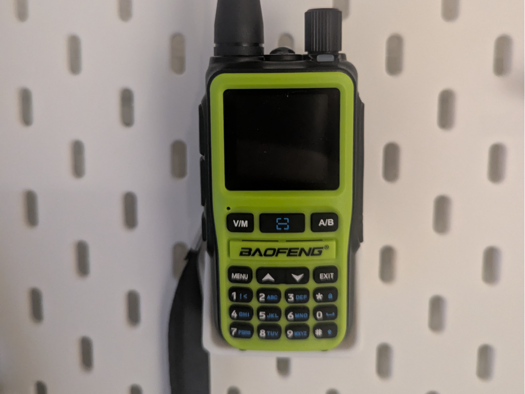 Holder for Baofeng UV-5R Mini for Ikea Skadis