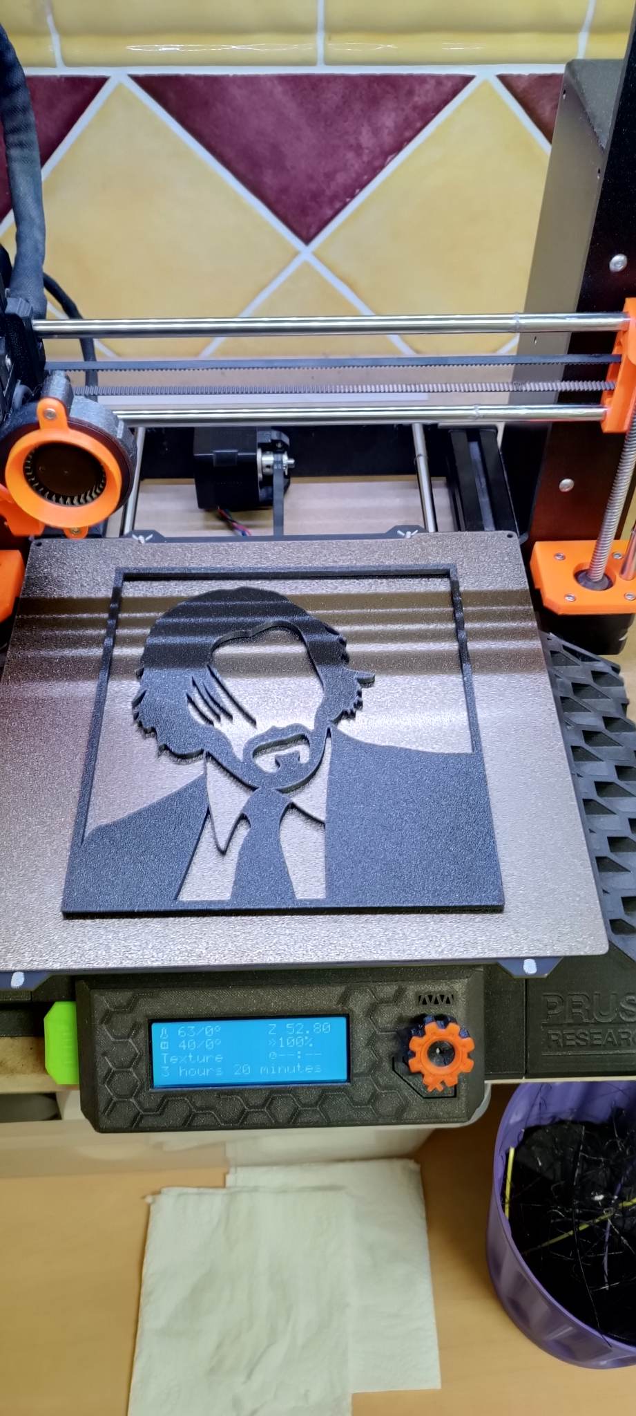 John Wick silhouette with framework