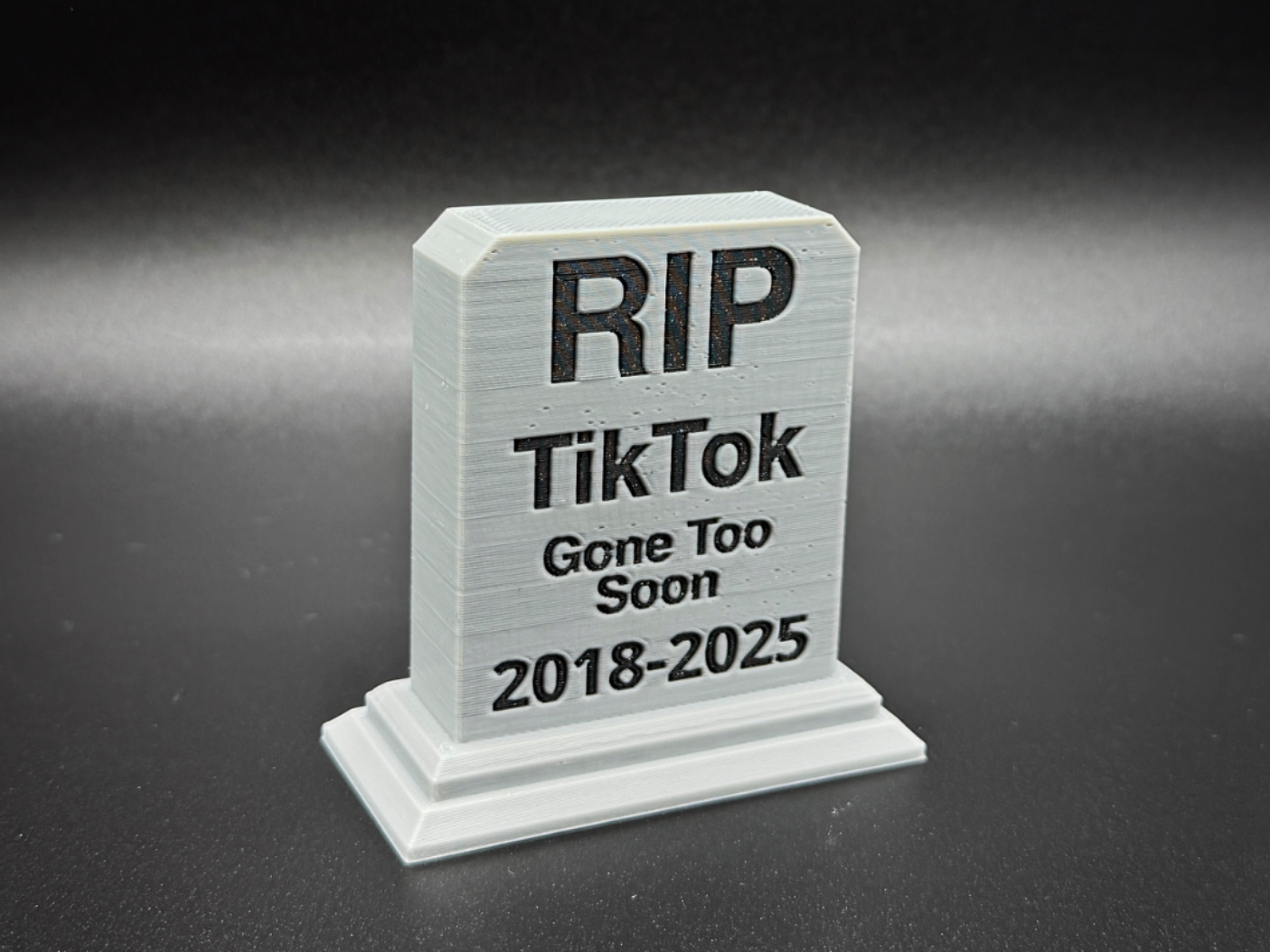 RIP TikTok Tombstone Grave