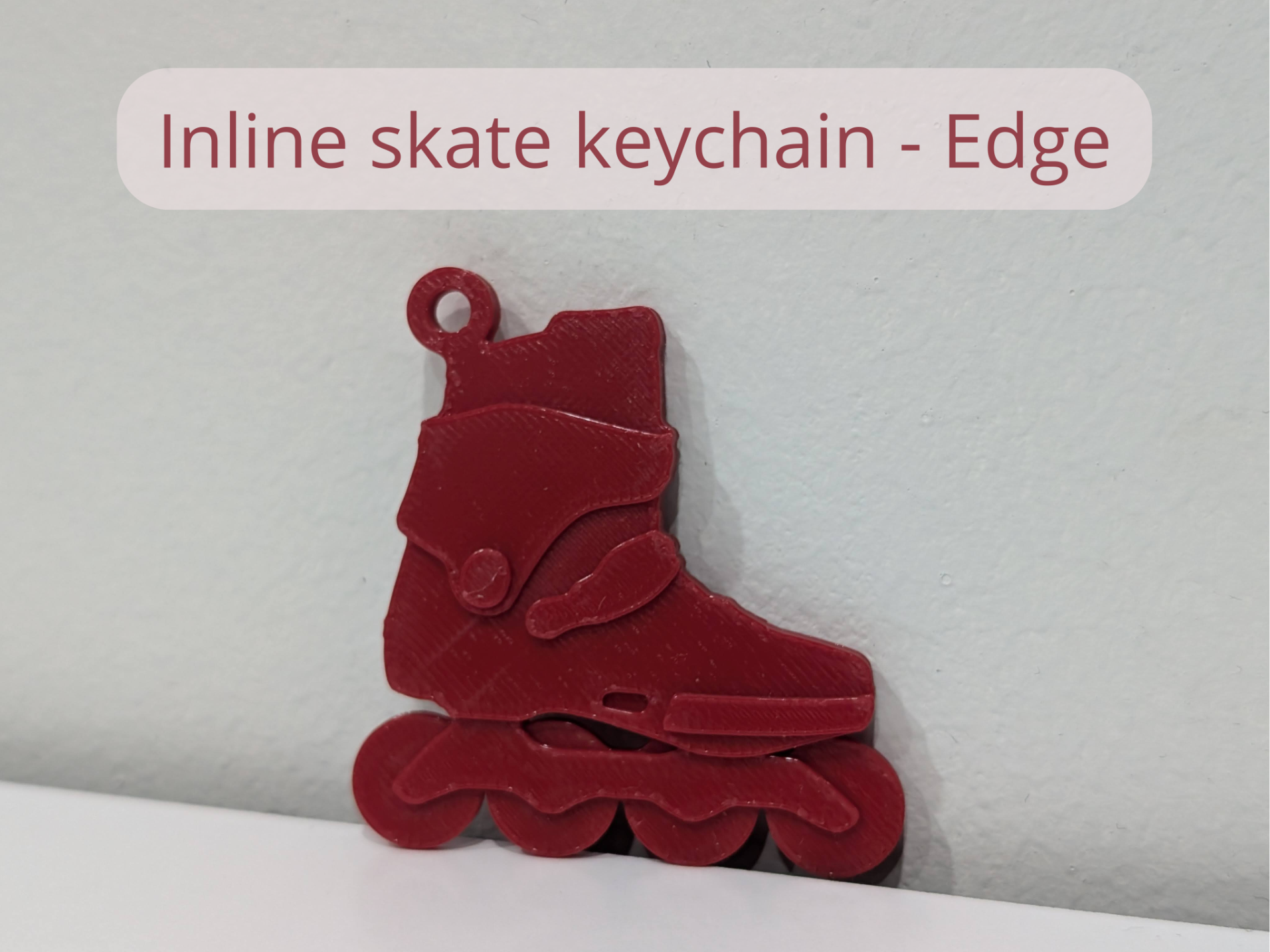 Inline skate keychain - Edge