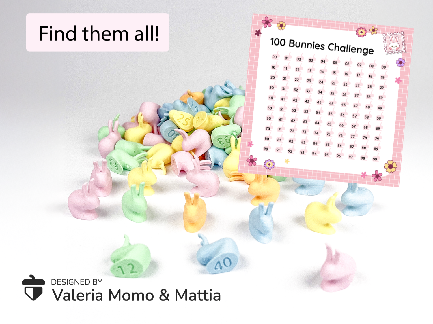 The 100 Hidden Bunnies Challenge Easter Game + PDF
