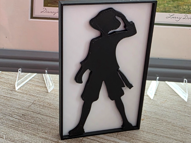 One Piece Monkey D. Luffy Silhouette Desk Display