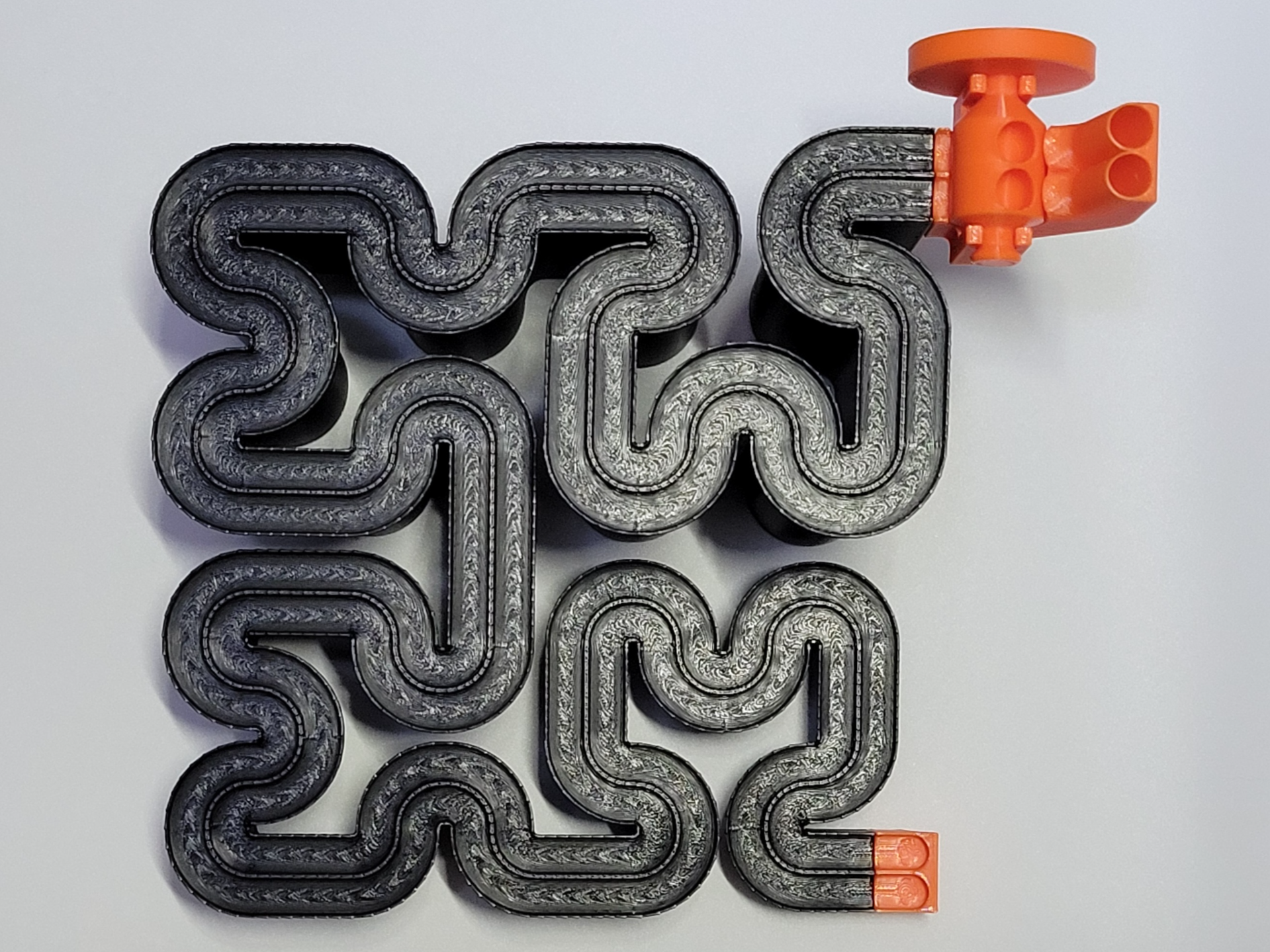 Duo Track Hilbert Curve Marble Run