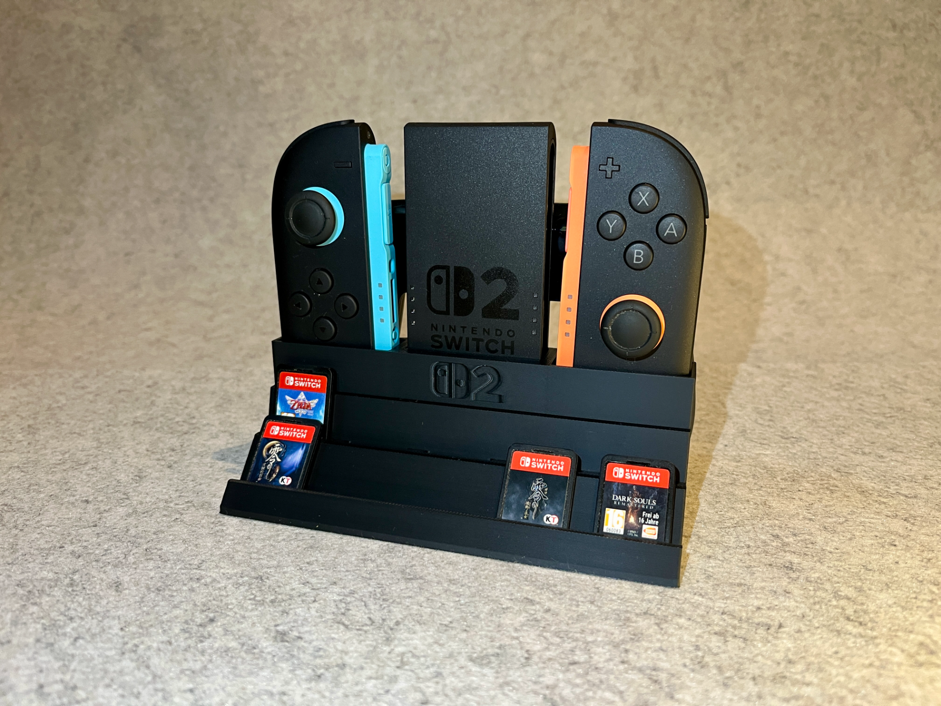 Stand holder for Nintendo Switch 2 grip and joycon