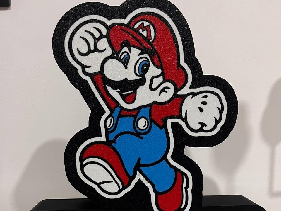 Super Mario con Testo Lightbox