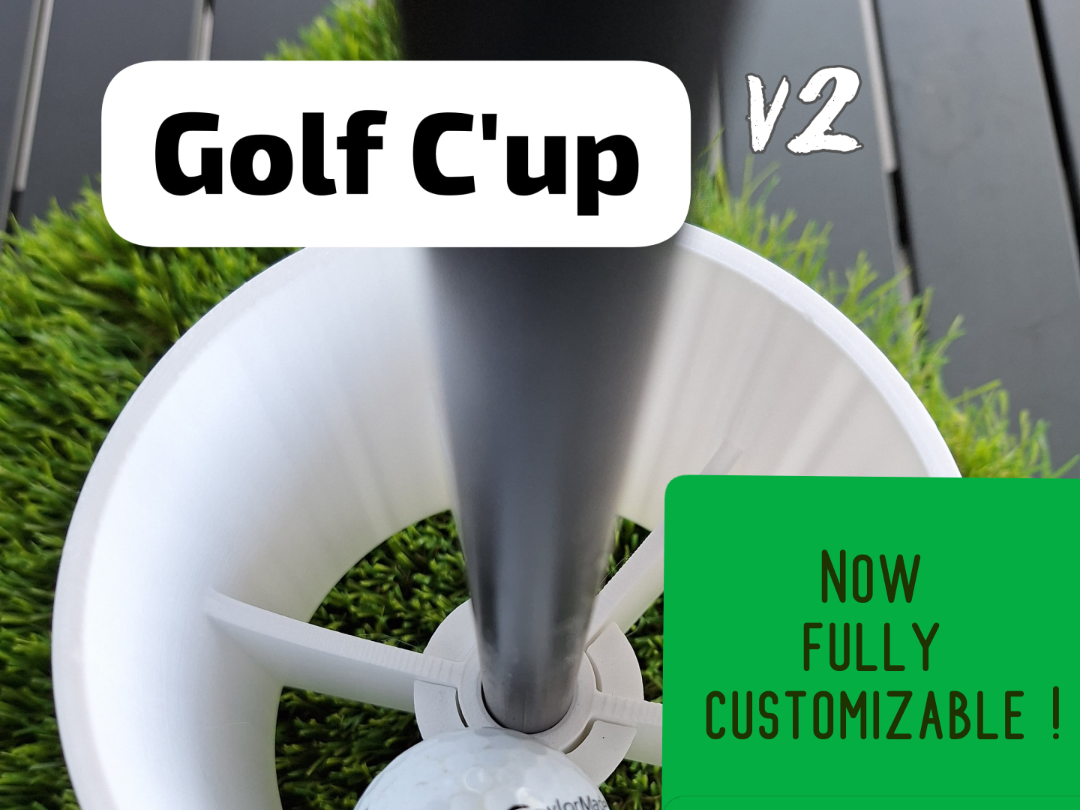 v2 Golf c'up - Parametric home golf cup