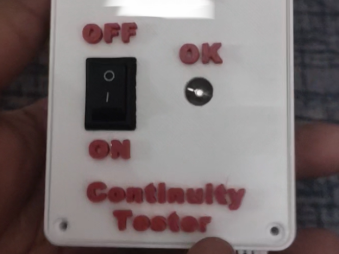 Continuity tester box
