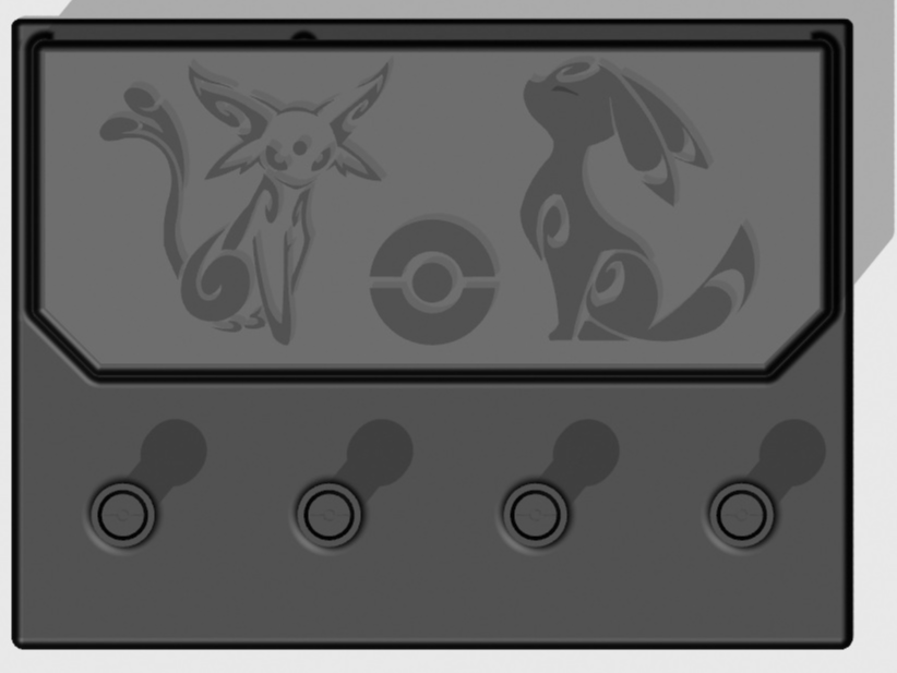 Pokemon Inspired Wallet And Key Rack