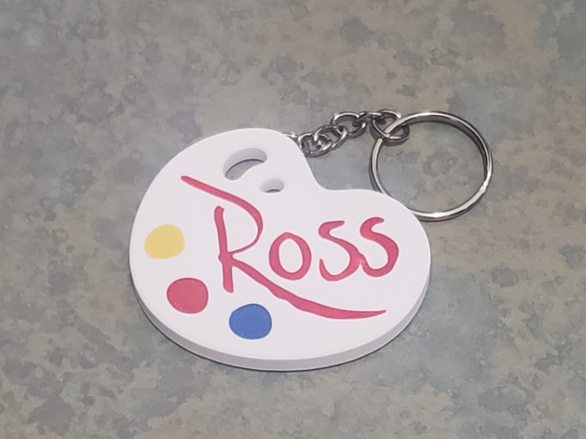 Bob Ross Happy Little Magnet or Keychain palette