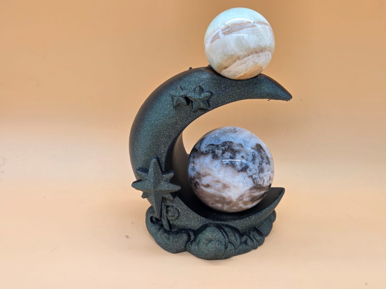 Mond-Deko mit Kugelhalter
