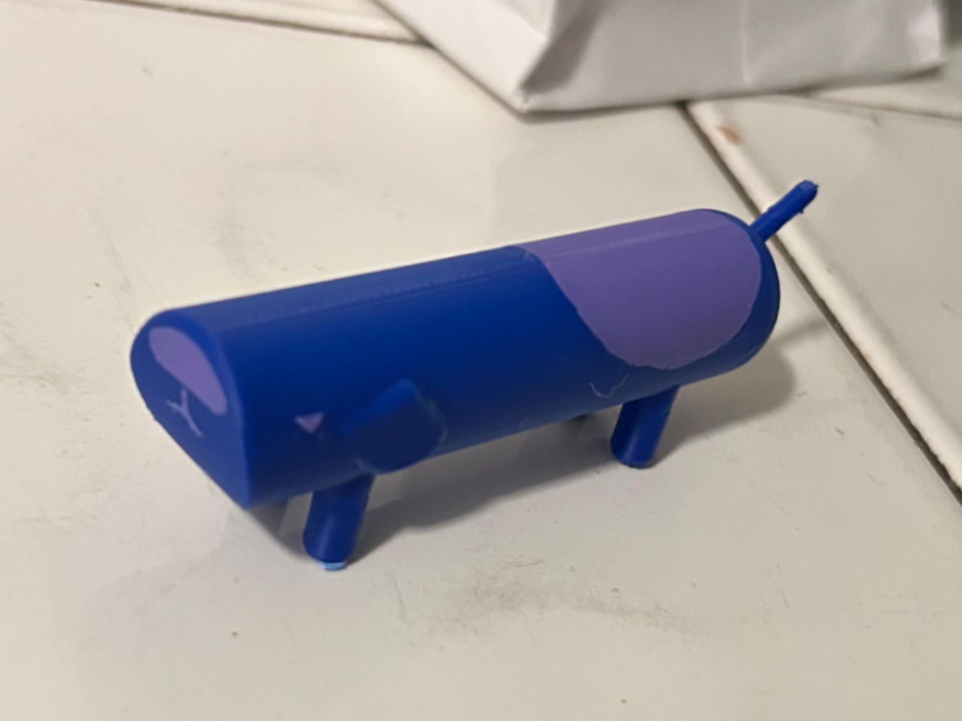 Bluey Long Dog in 3d