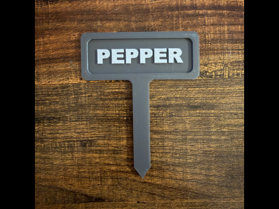 Pepper Garden Marker | 3D Print 3MF | Easy Print